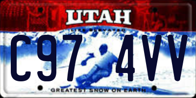 UT license plate C974VV