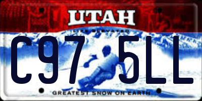 UT license plate C975LL
