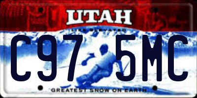 UT license plate C975MC