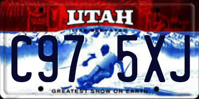 UT license plate C975XJ