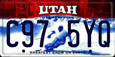 UT license plate C975YQ