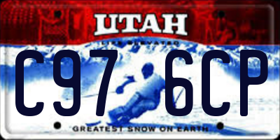 UT license plate C976CP