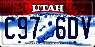 UT license plate C976DV