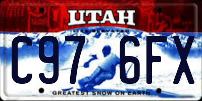 UT license plate C976FX
