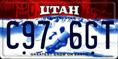 UT license plate C976GT