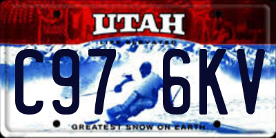 UT license plate C976KV