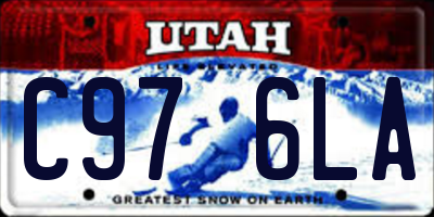 UT license plate C976LA