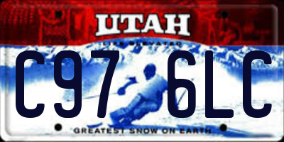 UT license plate C976LC
