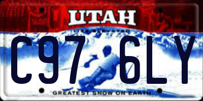 UT license plate C976LY
