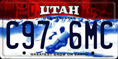 UT license plate C976MC