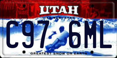 UT license plate C976ML