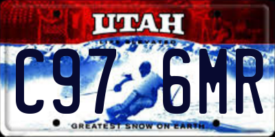 UT license plate C976MR