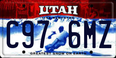 UT license plate C976MZ