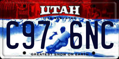 UT license plate C976NC