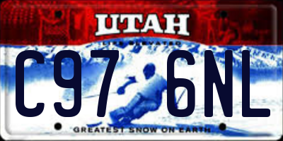 UT license plate C976NL