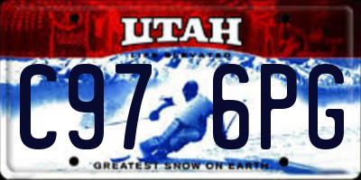 UT license plate C976PG
