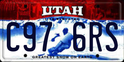 UT license plate C976RS