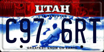 UT license plate C976RT
