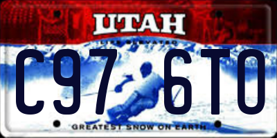 UT license plate C976TO