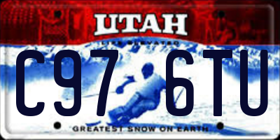 UT license plate C976TU