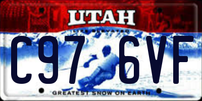 UT license plate C976VF