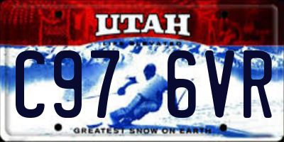 UT license plate C976VR