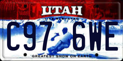 UT license plate C976WE