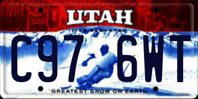 UT license plate C976WT