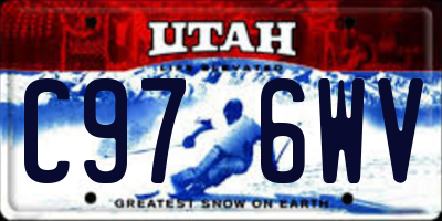 UT license plate C976WV