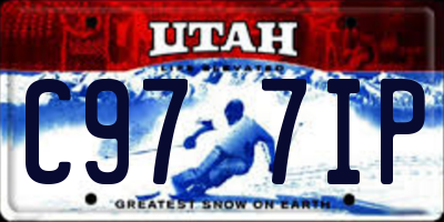 UT license plate C977IP