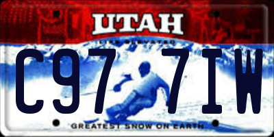 UT license plate C977IW