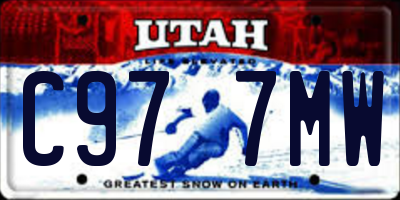 UT license plate C977MW