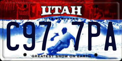 UT license plate C977PA