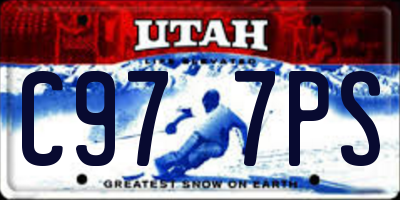 UT license plate C977PS