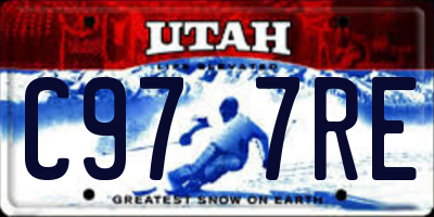 UT license plate C977RE