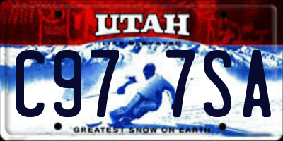 UT license plate C977SA