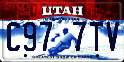 UT license plate C977TV