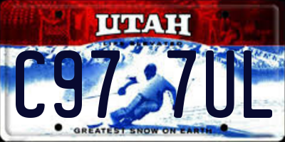 UT license plate C977UL