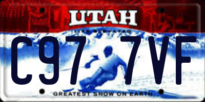 UT license plate C977VF