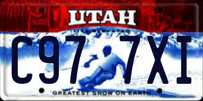 UT license plate C977XI