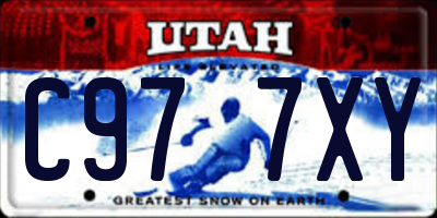 UT license plate C977XY