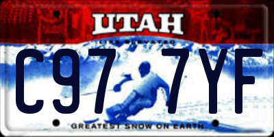 UT license plate C977YF