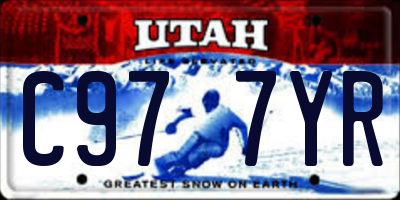 UT license plate C977YR