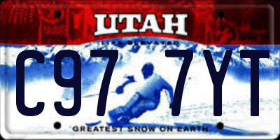 UT license plate C977YT