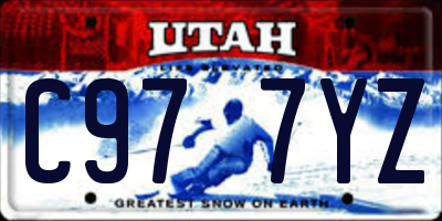 UT license plate C977YZ