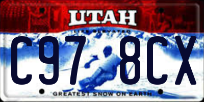 UT license plate C978CX