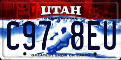 UT license plate C978EU
