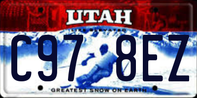 UT license plate C978EZ