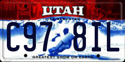 UT license plate C978IL