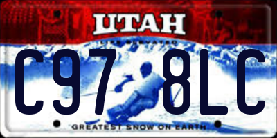 UT license plate C978LC